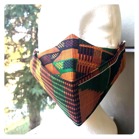 Ankara print face mask - Picture 1 of 10